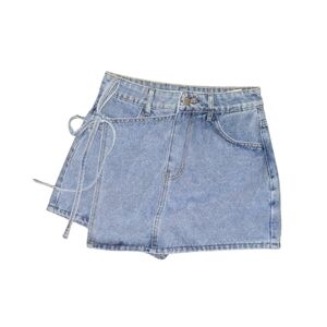 SHEIN Light Blue Denim Skort